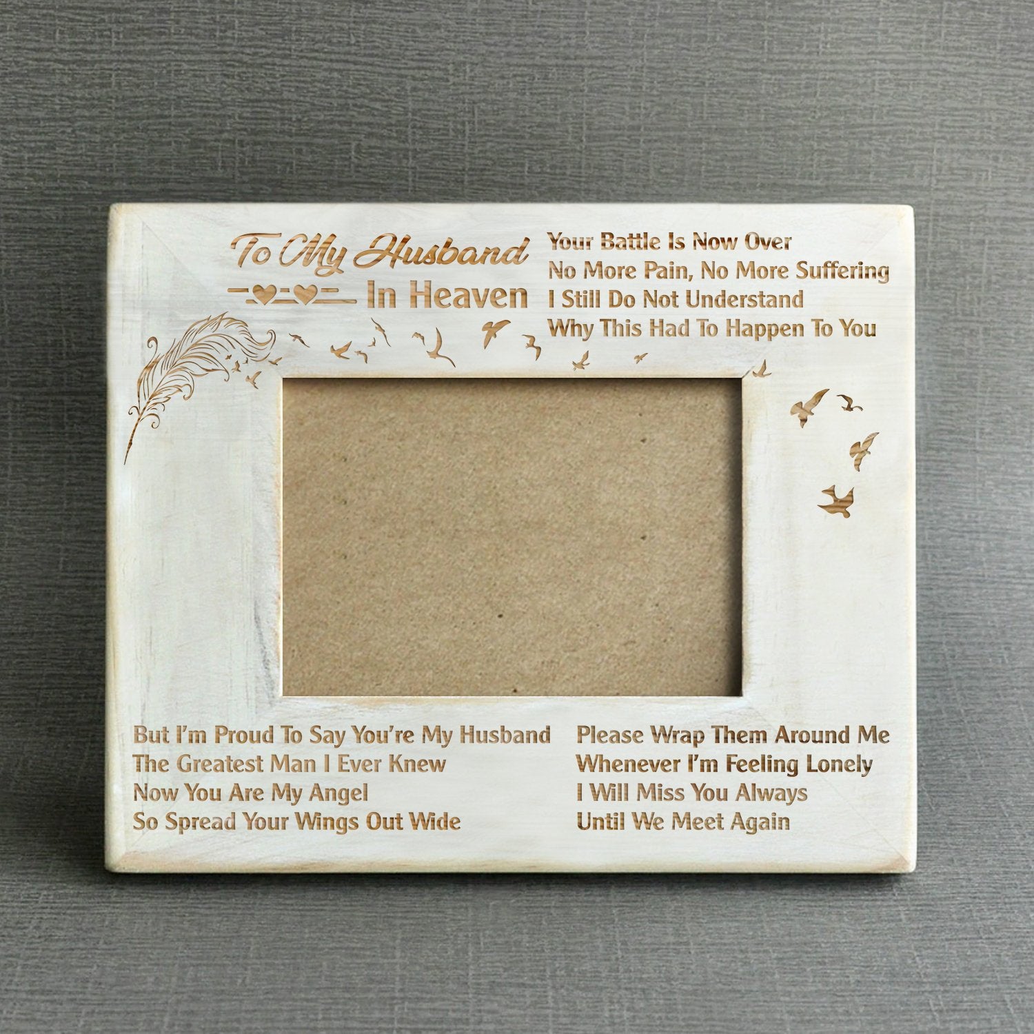 WIDOW - YOU'RE MY HUSBAND - WOOD FRAME 