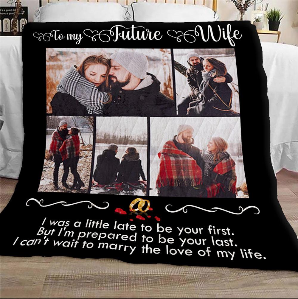 Personalized I Can't Wait To Marry The Love Of My Life Blanket Gift For Her-A Loves Gift