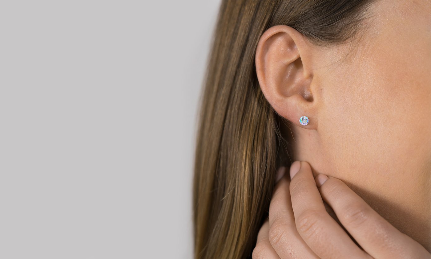 Silvertone-Plated Birthstone Stud Earrings (12-Pair), Earring, Riakoob Jewelry, Riakoob Jewelry  jewelryjewelry deals, swarovski crystal jewelry, groupon jewelry,, jewelry for mom,