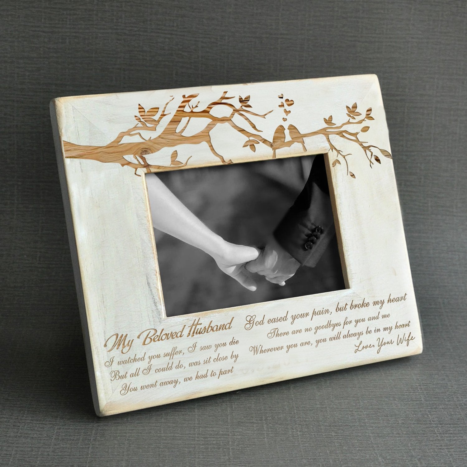 WIDOW - GOD EASED YOUR PAIN - WOOD FRAME