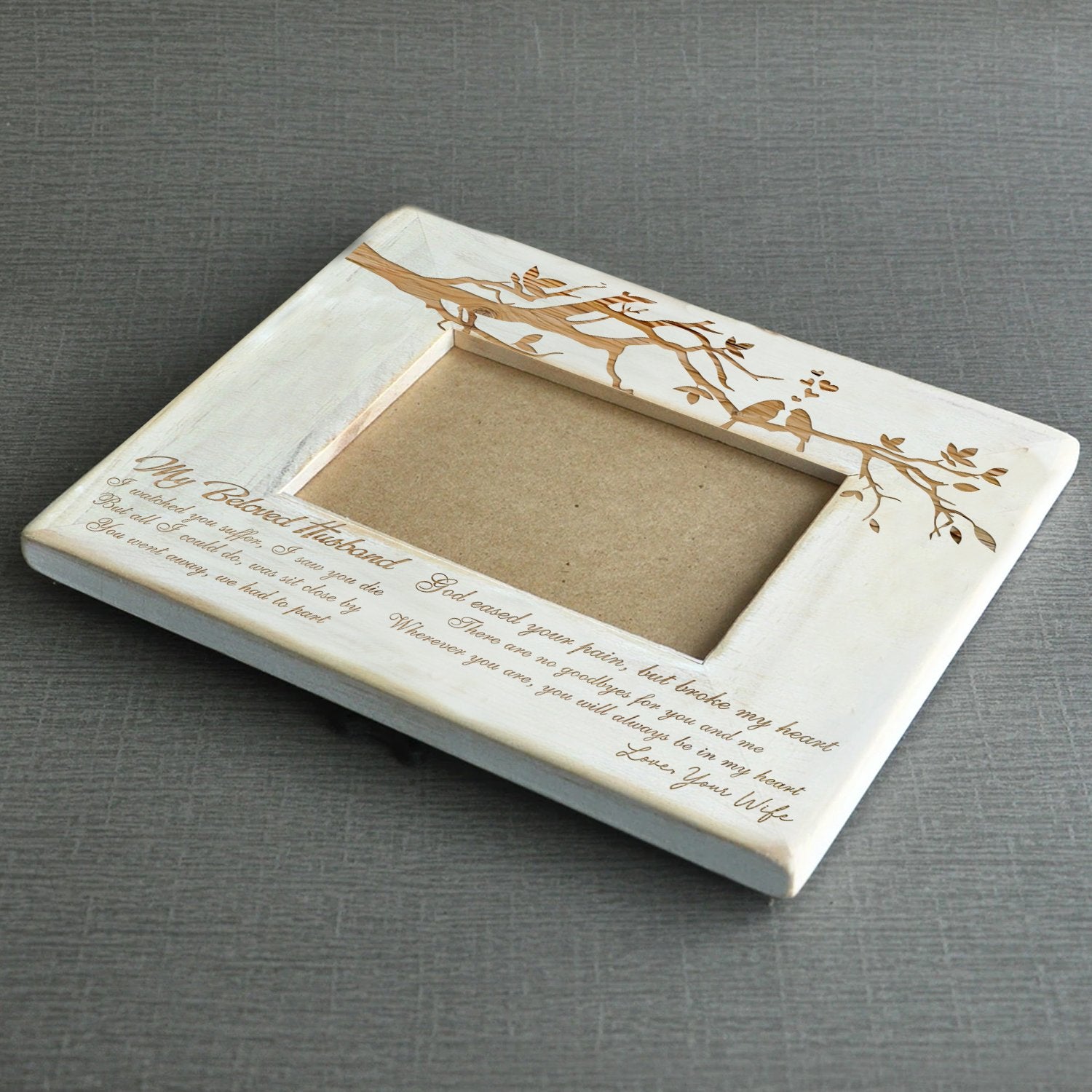 WIDOW - GOD EASED YOUR PAIN - WOOD FRAME