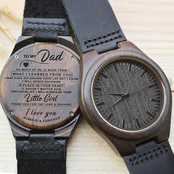 Engraved Wooden Watch For Dad - Great Gifts For Father-A Loves Gift