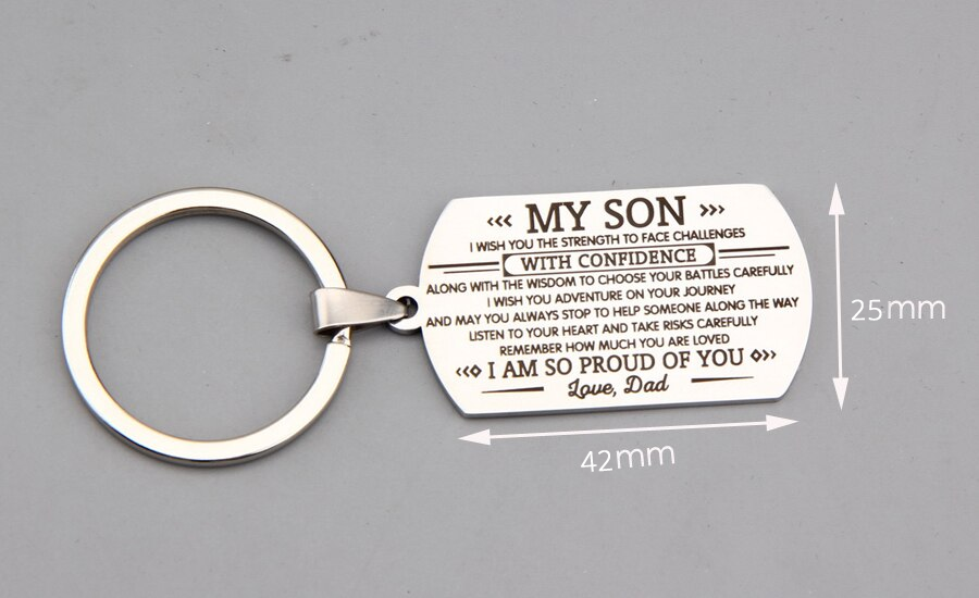 SON DAD - FACE CHALLENGES - KEY CHAIN 1