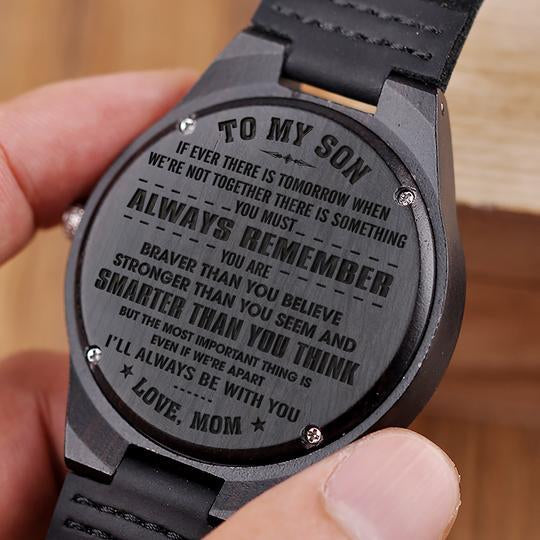 Engraved Wooden Watch - Great Gift For Your Son-A Loves Gift