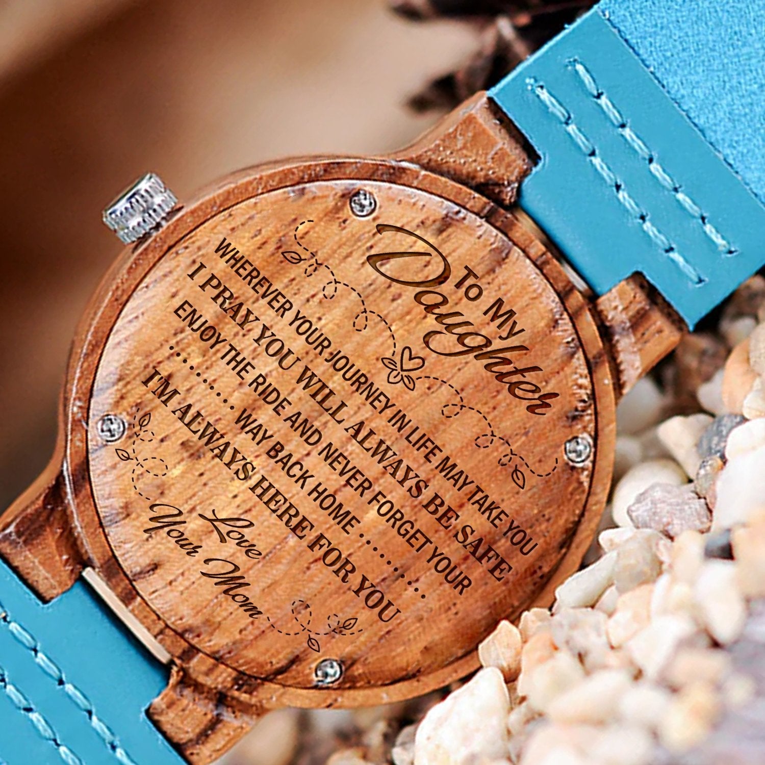 To My Daughter Wooden Watch-A Loves Gift