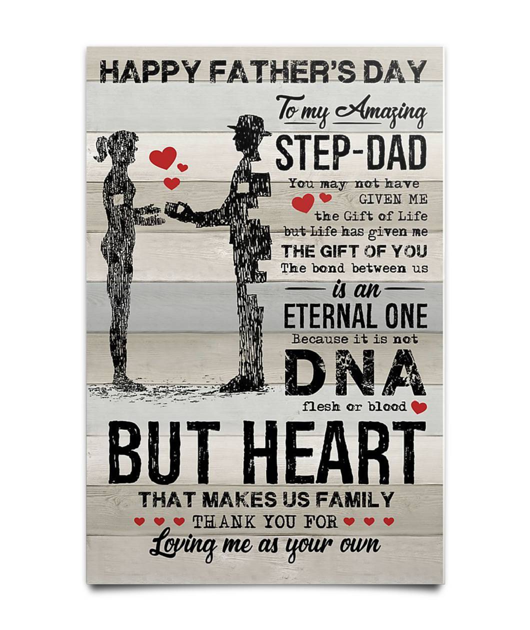 Great Gift For StepDad Poster-A Loves Gift