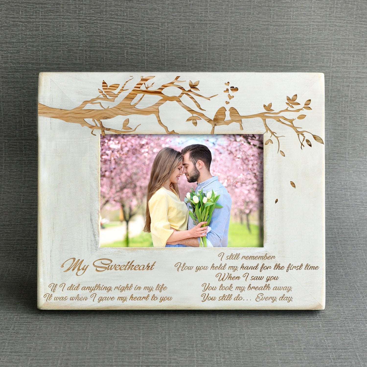 MY SWEETHEART - I GAVE MY HEART TO YOU - WOOD FRAME