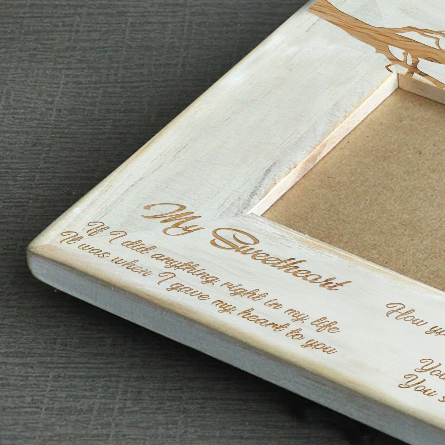 MY SWEETHEART - I GAVE MY HEART TO YOU - WOOD FRAME