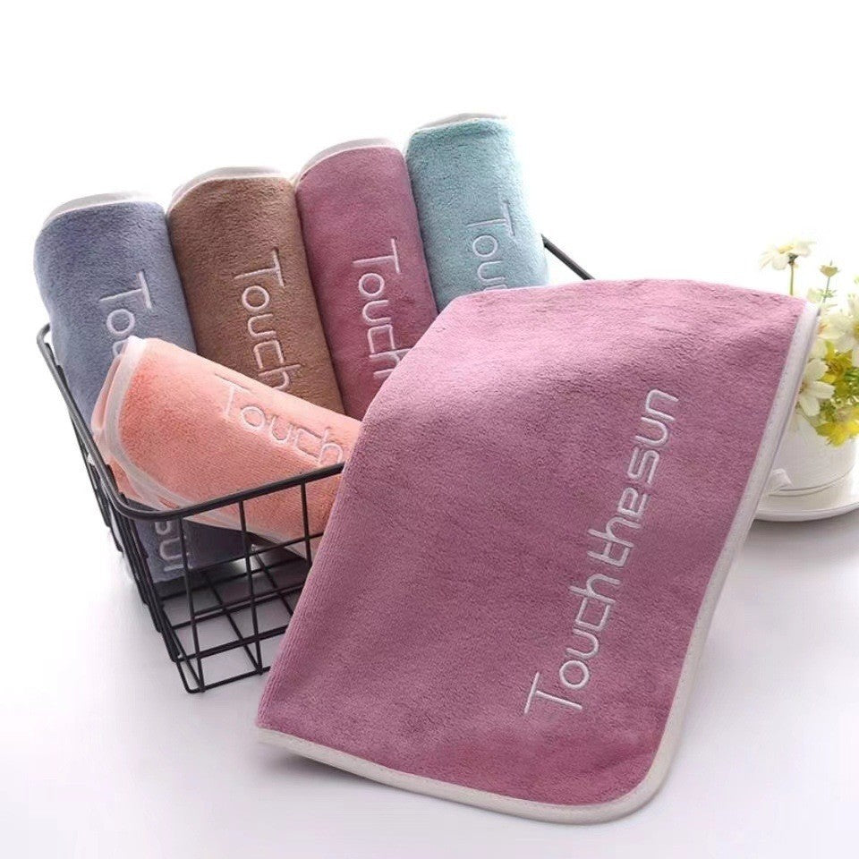 Small Daisy Cute Hanging Handkerchief Towel Hand Towel Towel Cartoon Household Hand Towel Small Towel Thick Solid Color Square Towel Hand Towel-A Loves Gift