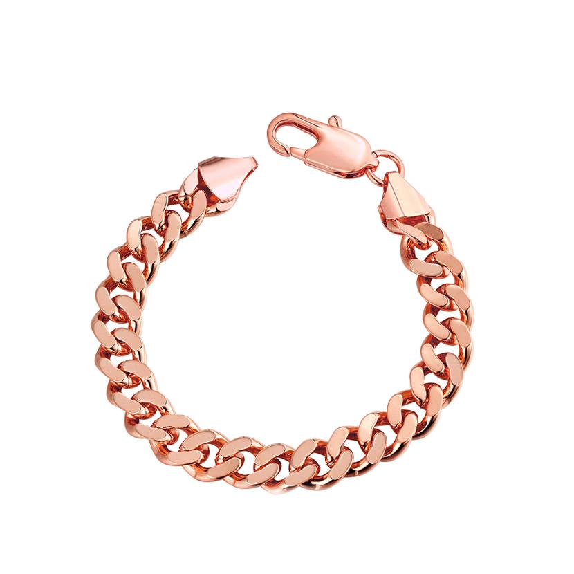Class Curb Bracelet in 7.5" in RoseGoldtone, Bracelet, Riakoob Jewelry, Riakoob Jewelry  jewelryjewelry deals, swarovski crystal jewelry, groupon jewelry,, jewelry for mom,