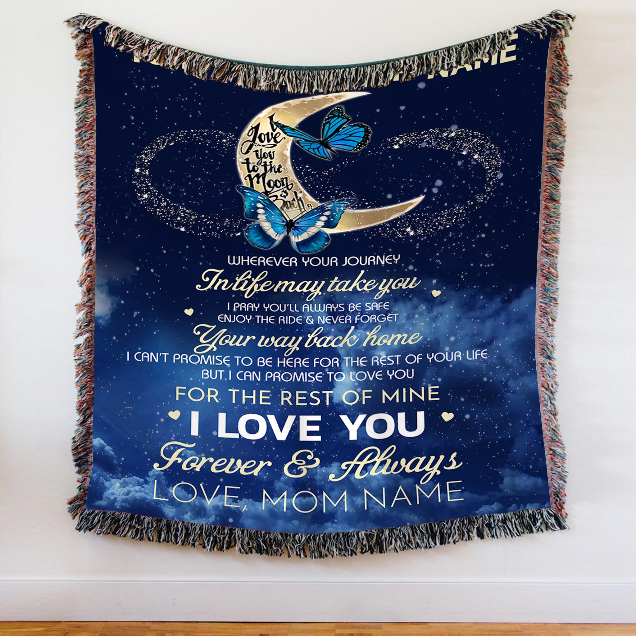 Custom Blanket To My Daughter Personalized Name Blanket - Gift for Daughter-A Loves Gift