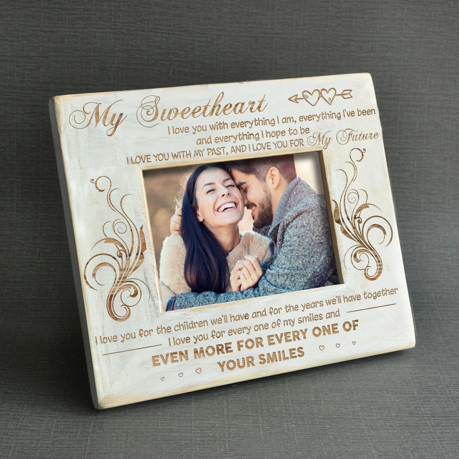 SWEETHEART - LOVE YOU FOR MY FUTURE - WOOD FRAME 