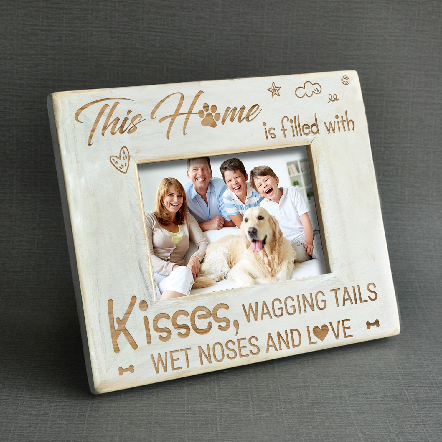 DOG LOVER - WOOD FRAME-A Loves Gift