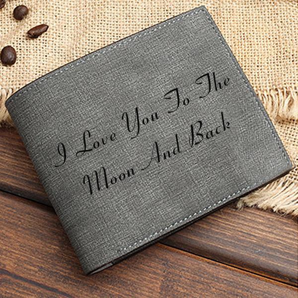 Personalized Photo Men's Wallet-A Loves Gift