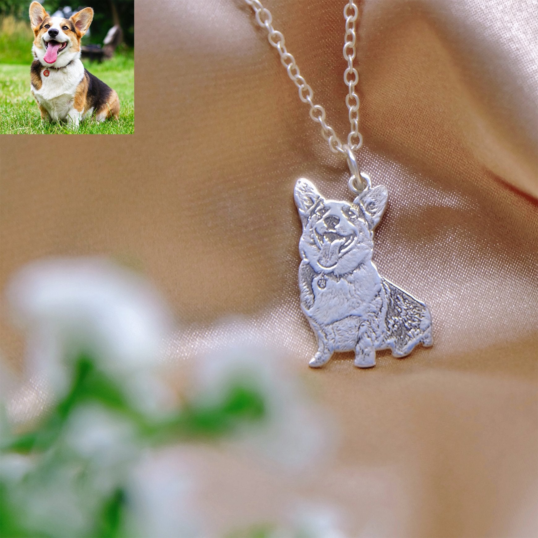 Personalized Photo Necklace Sterling Silver-A Loves Gift