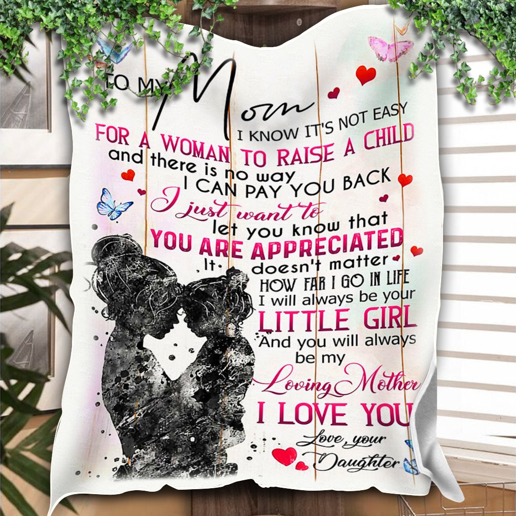 Customs Blanket To My Mom Blanket - Gift for Mom - Fleece Blanket-A Loves Gift