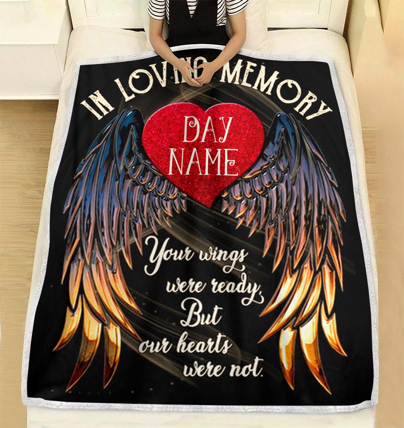 Custom Blanket In Loving Memory Personalized Name Blankets - Fleece Blanket-A Loves Gift