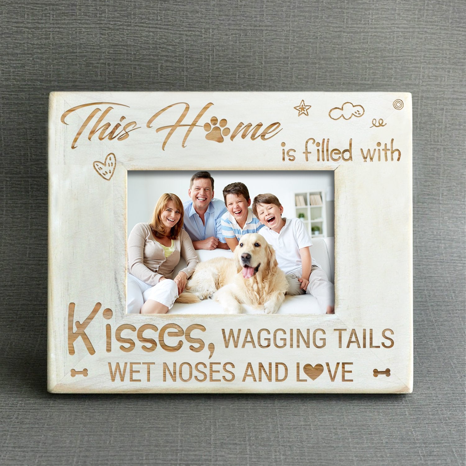 DOG LOVER - WOOD FRAME-A Loves Gift