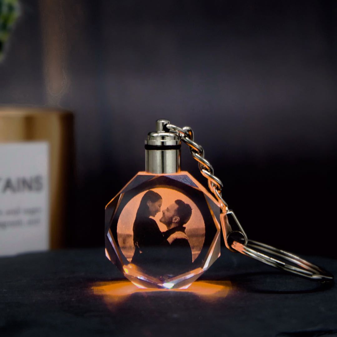 Personalized Crystal Keychain-A Loves Gift