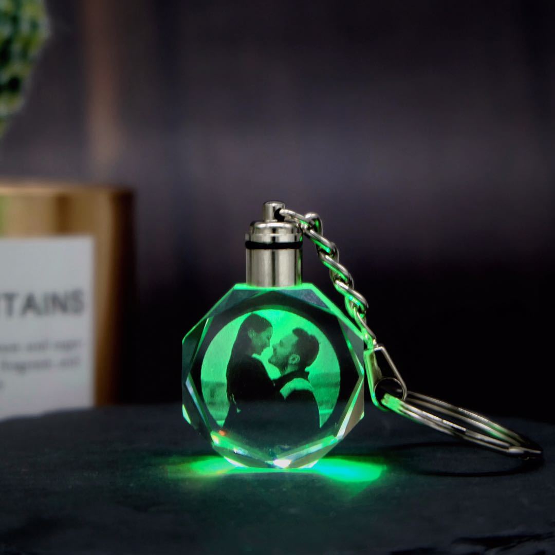 Personalized Crystal Keychain-A Loves Gift