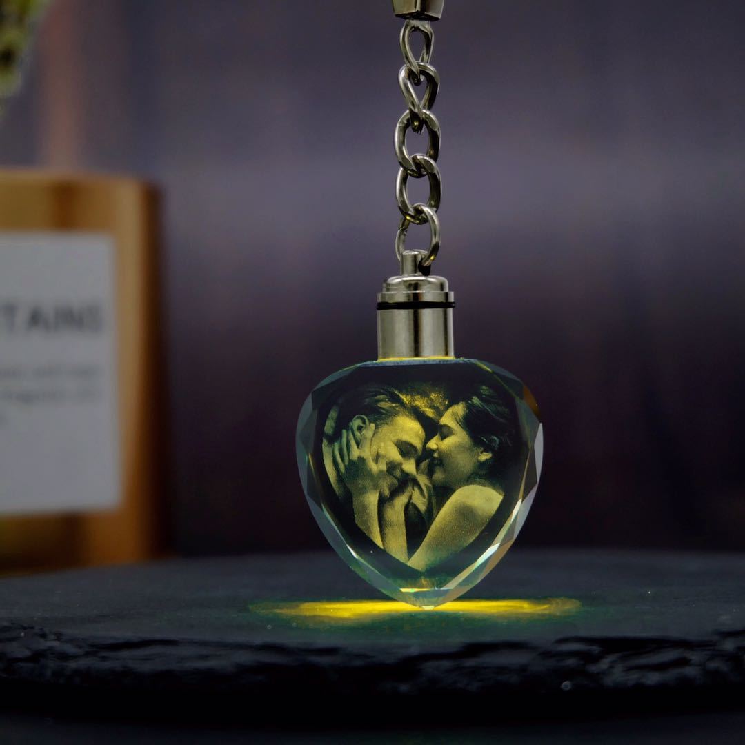 Personalized Crystal Keychain-A Loves Gift