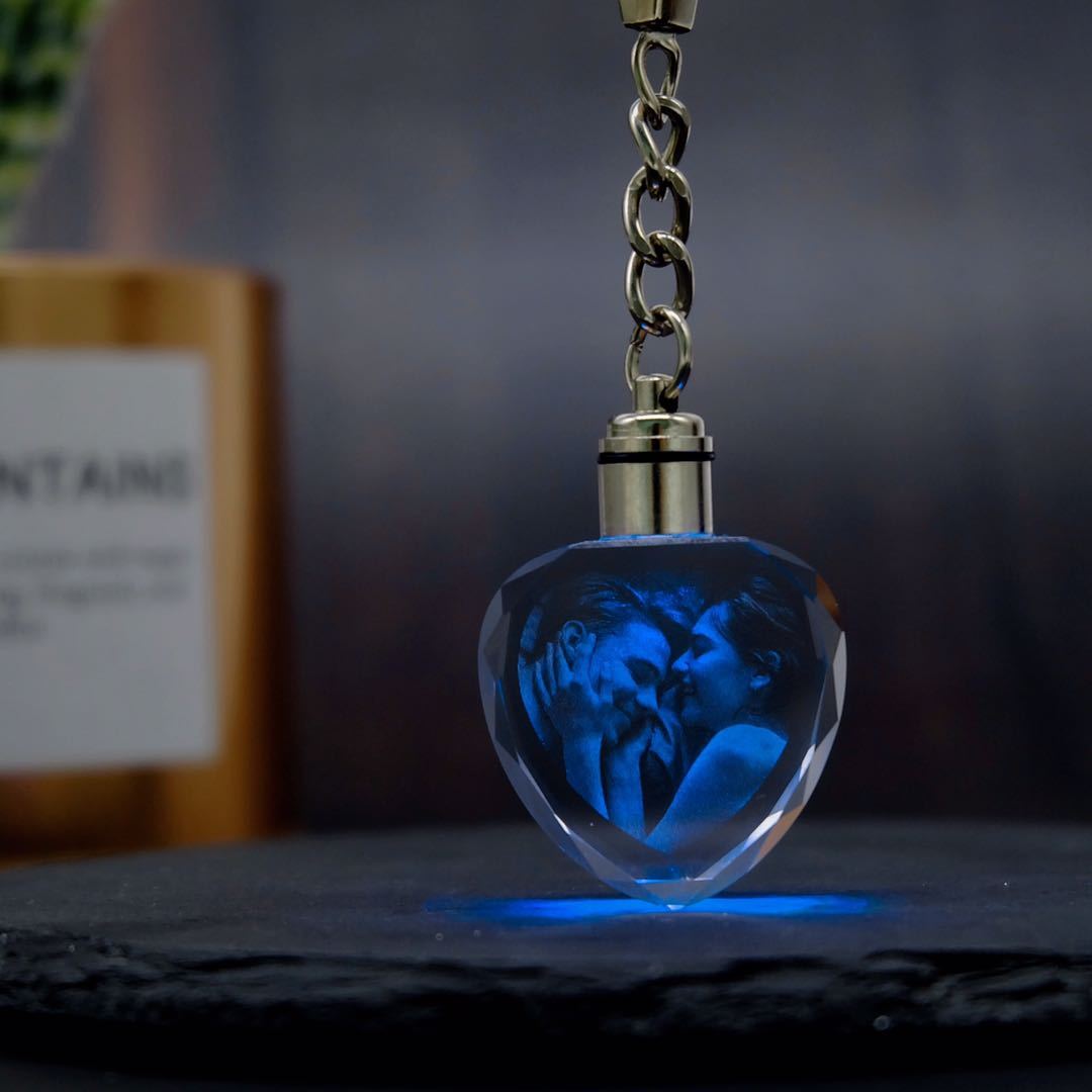 Personalized Crystal Keychain-A Loves Gift