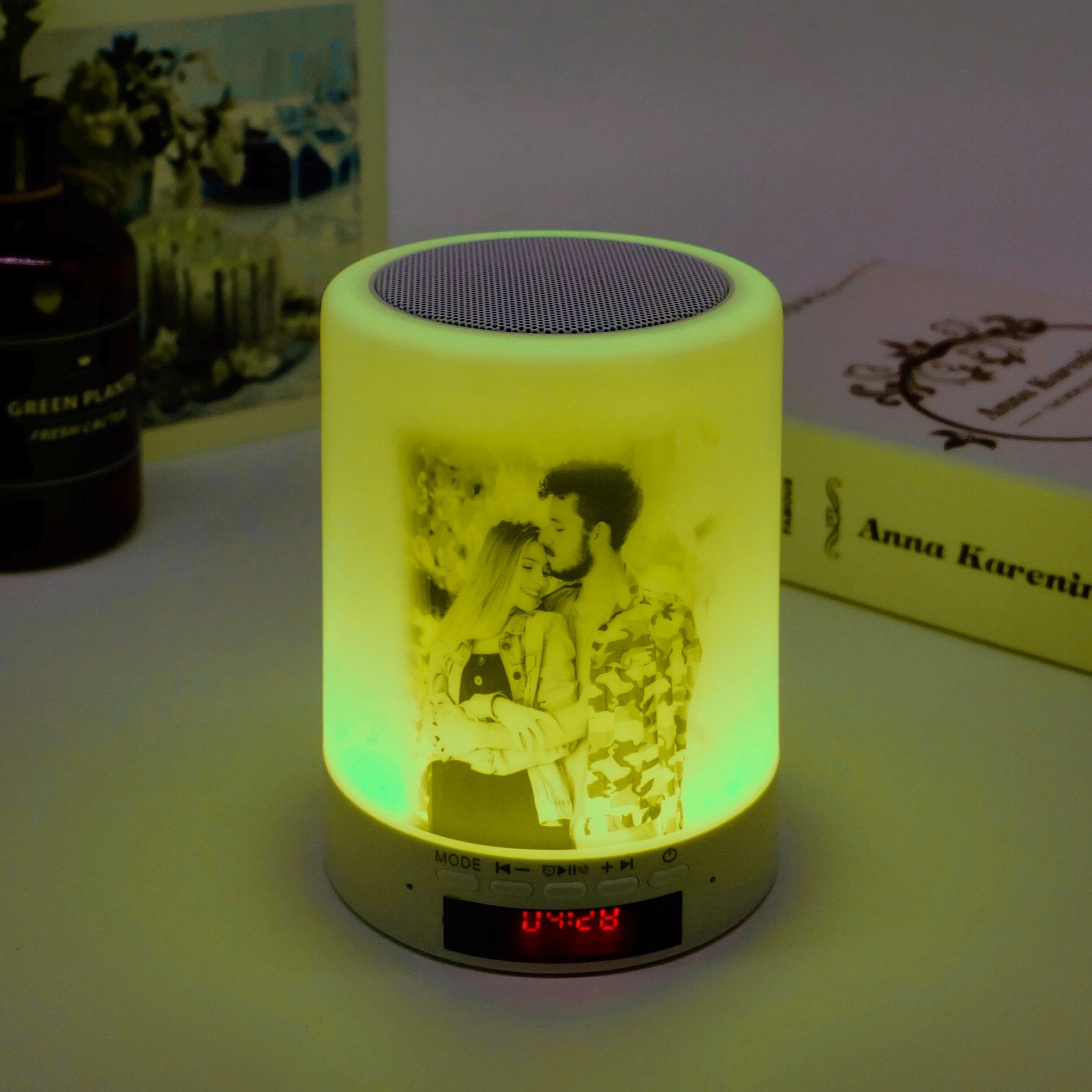 Personalized Photo Night Light - Bluetooth Music Player-A Loves Gift