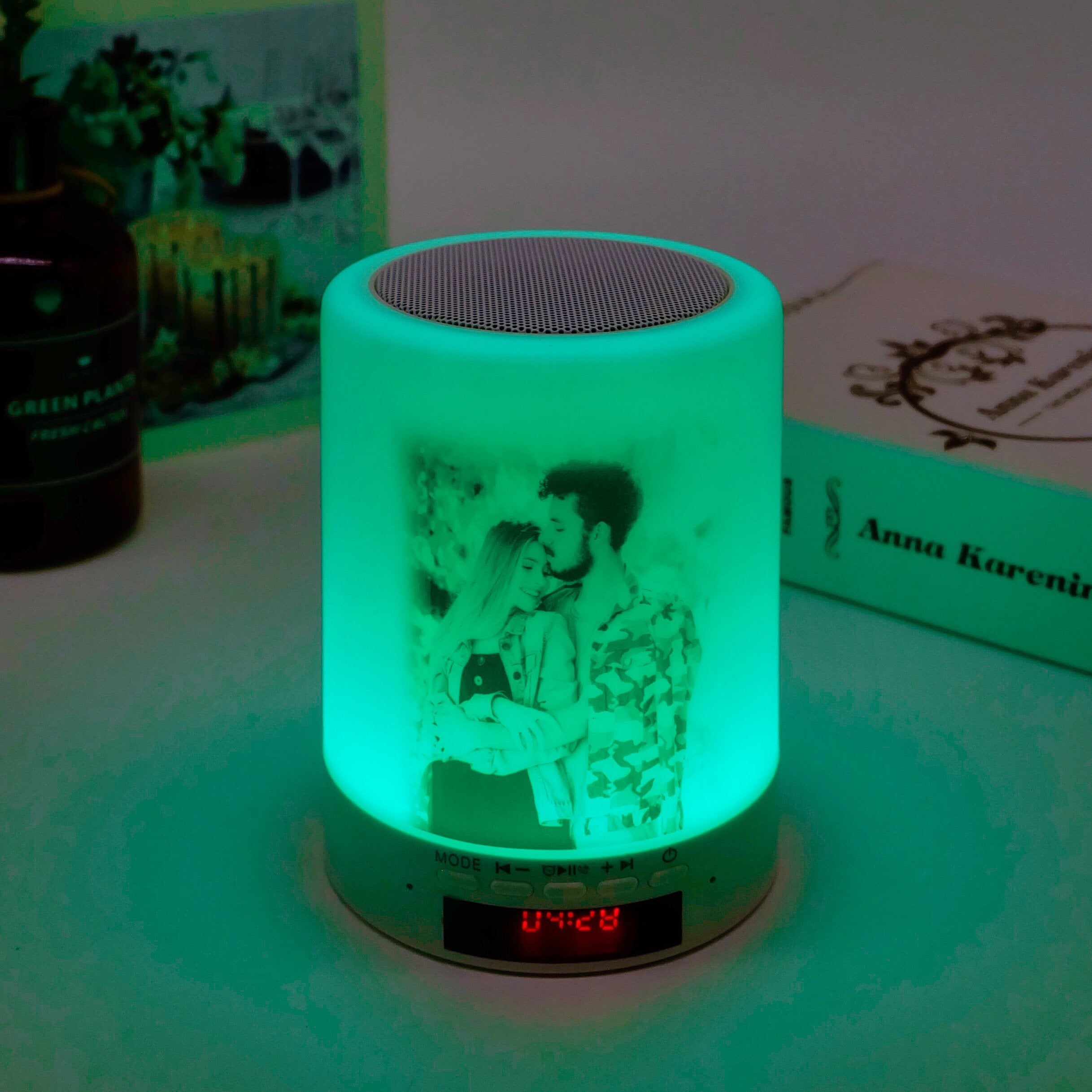 Personalized Photo Night Light - Bluetooth Music Player-A Loves Gift