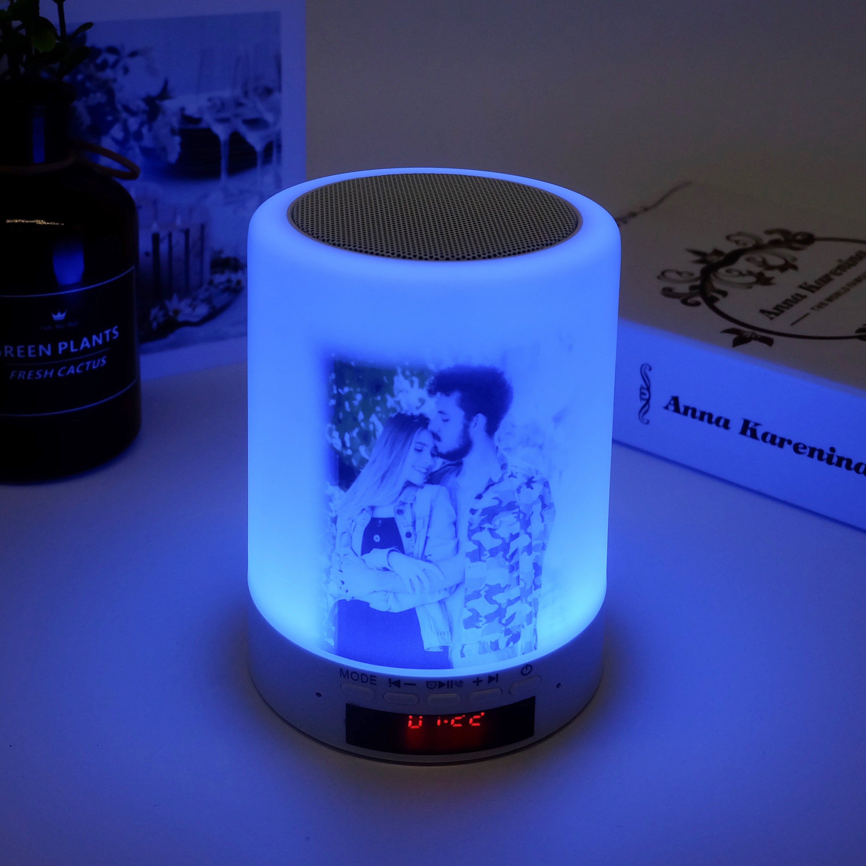 Personalized Photo Night Light - Bluetooth Music Player-A Loves Gift