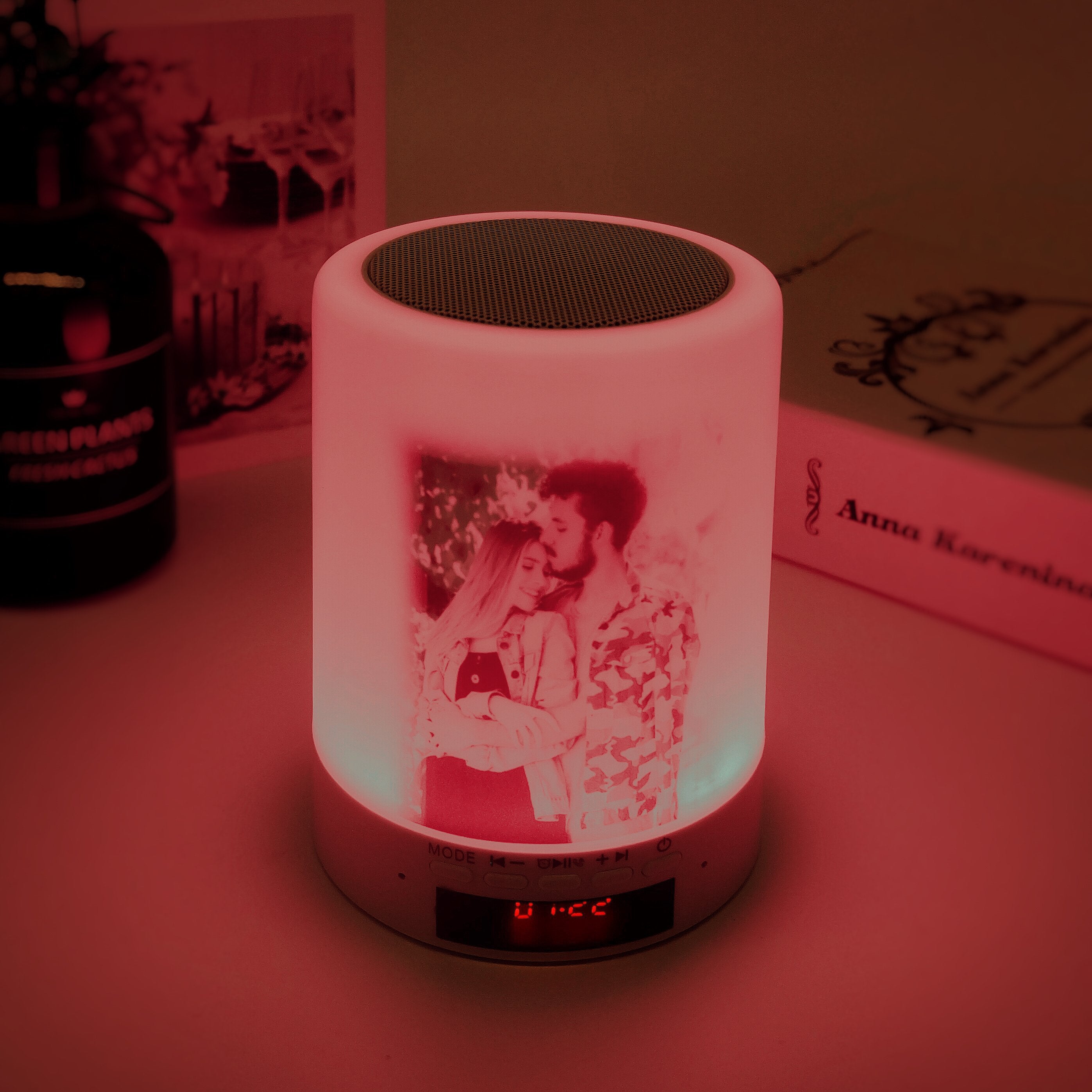 Personalized Photo Night Light - Bluetooth Music Player-A Loves Gift
