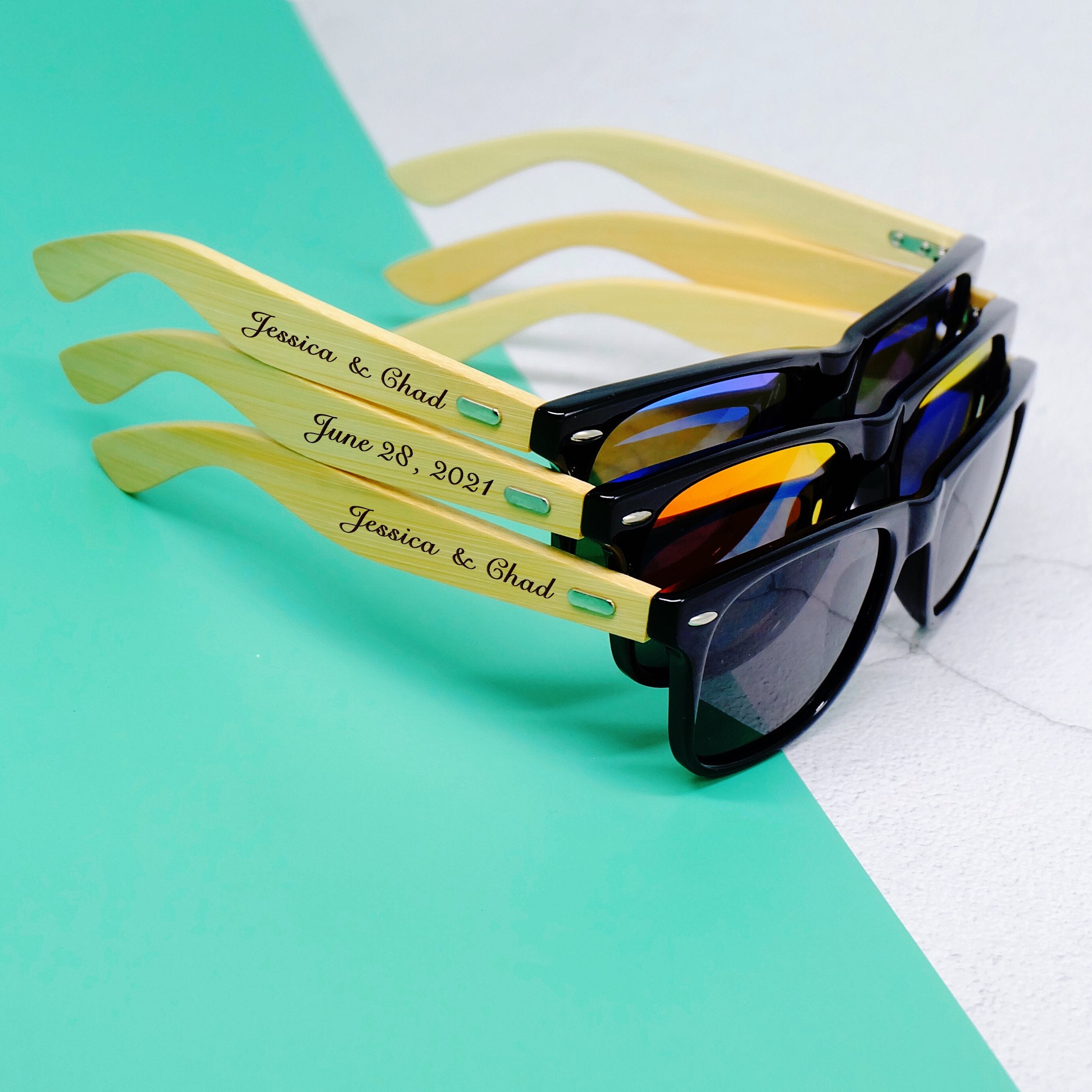Customized Wooden Engraved Sunglasses-A Loves Gift
