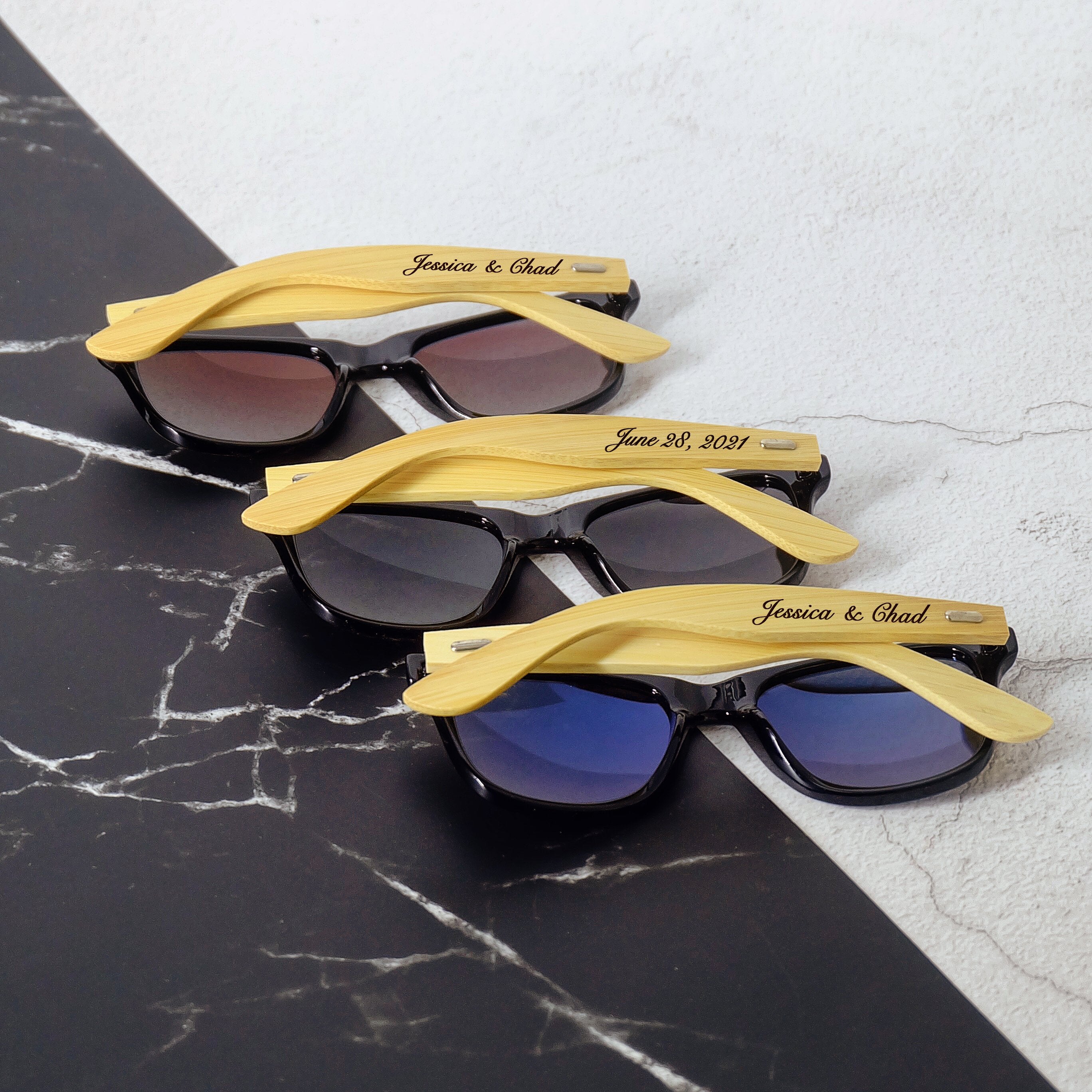 Customized Wooden Engraved Sunglasses-A Loves Gift