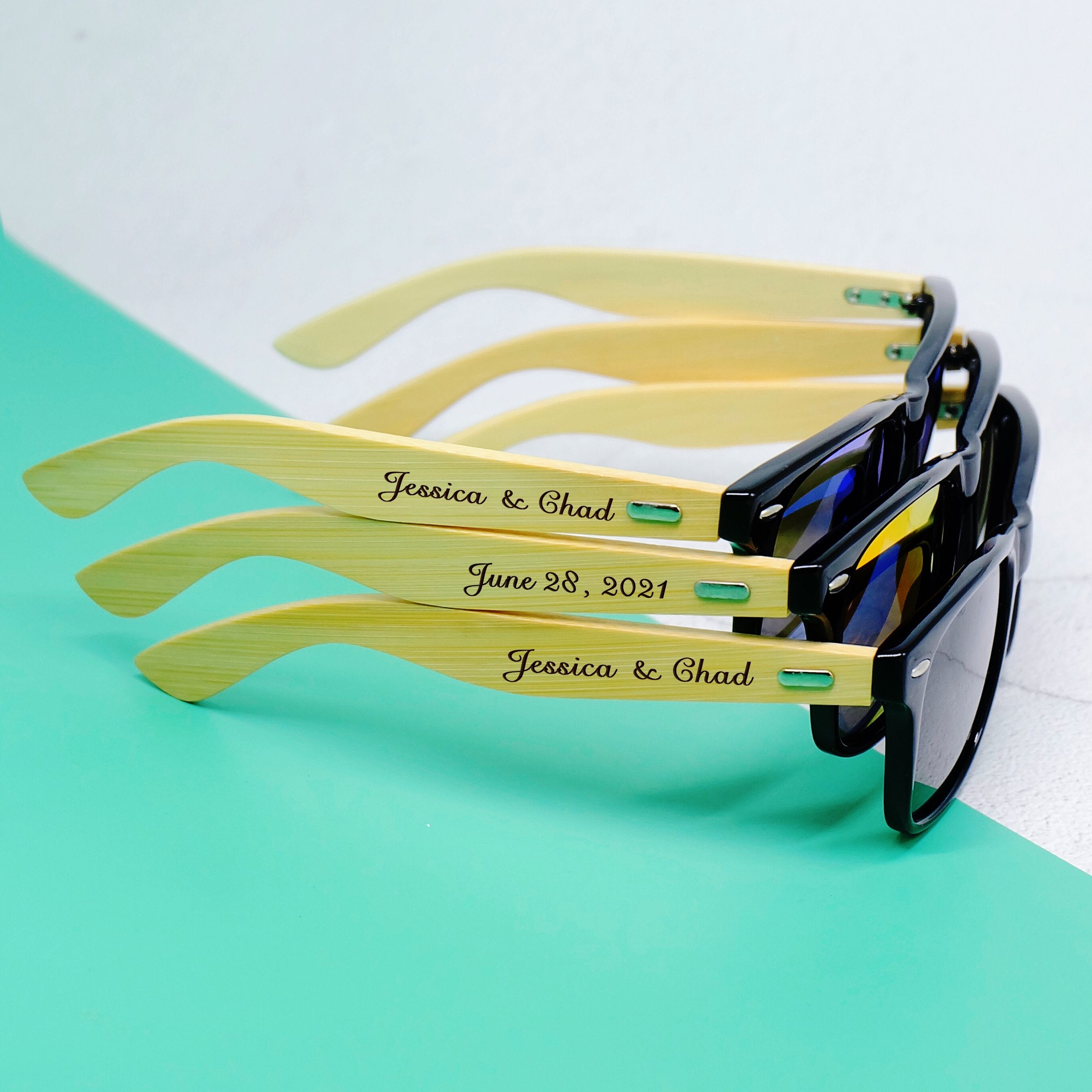 Customized Wooden Engraved Sunglasses-A Loves Gift