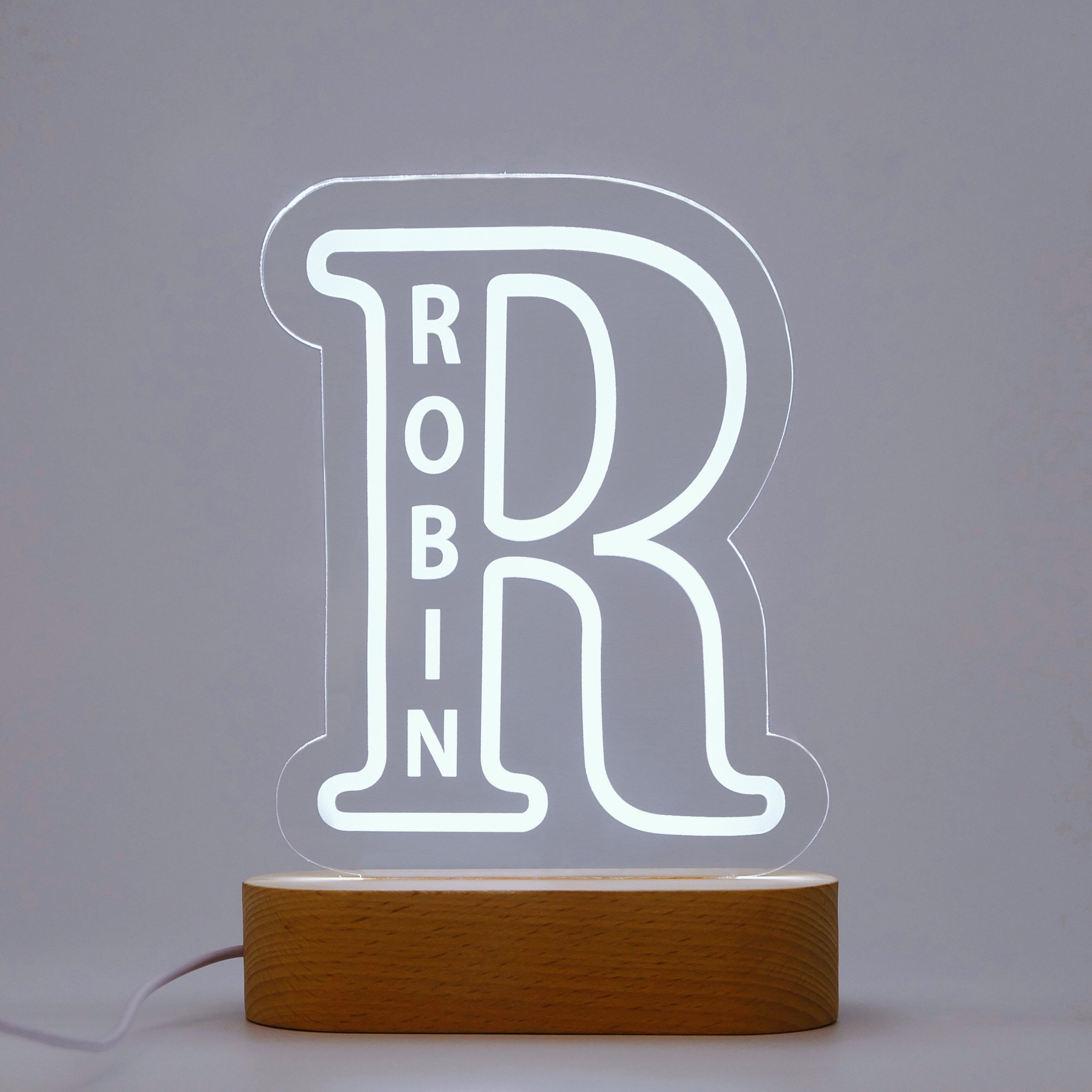 Custom Alphabet Night Lights-A Loves Gift
