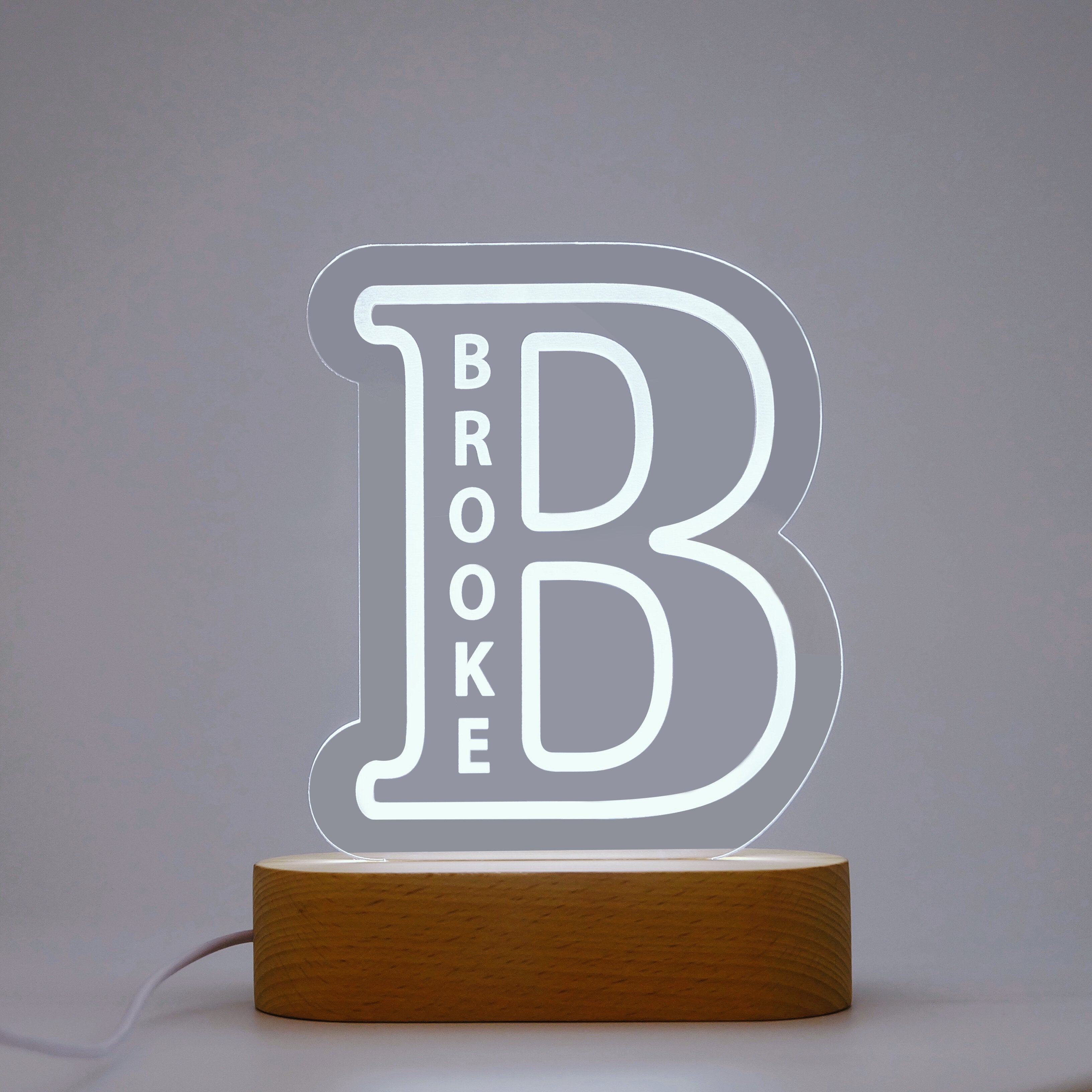 Custom Alphabet Night Lights-A Loves Gift