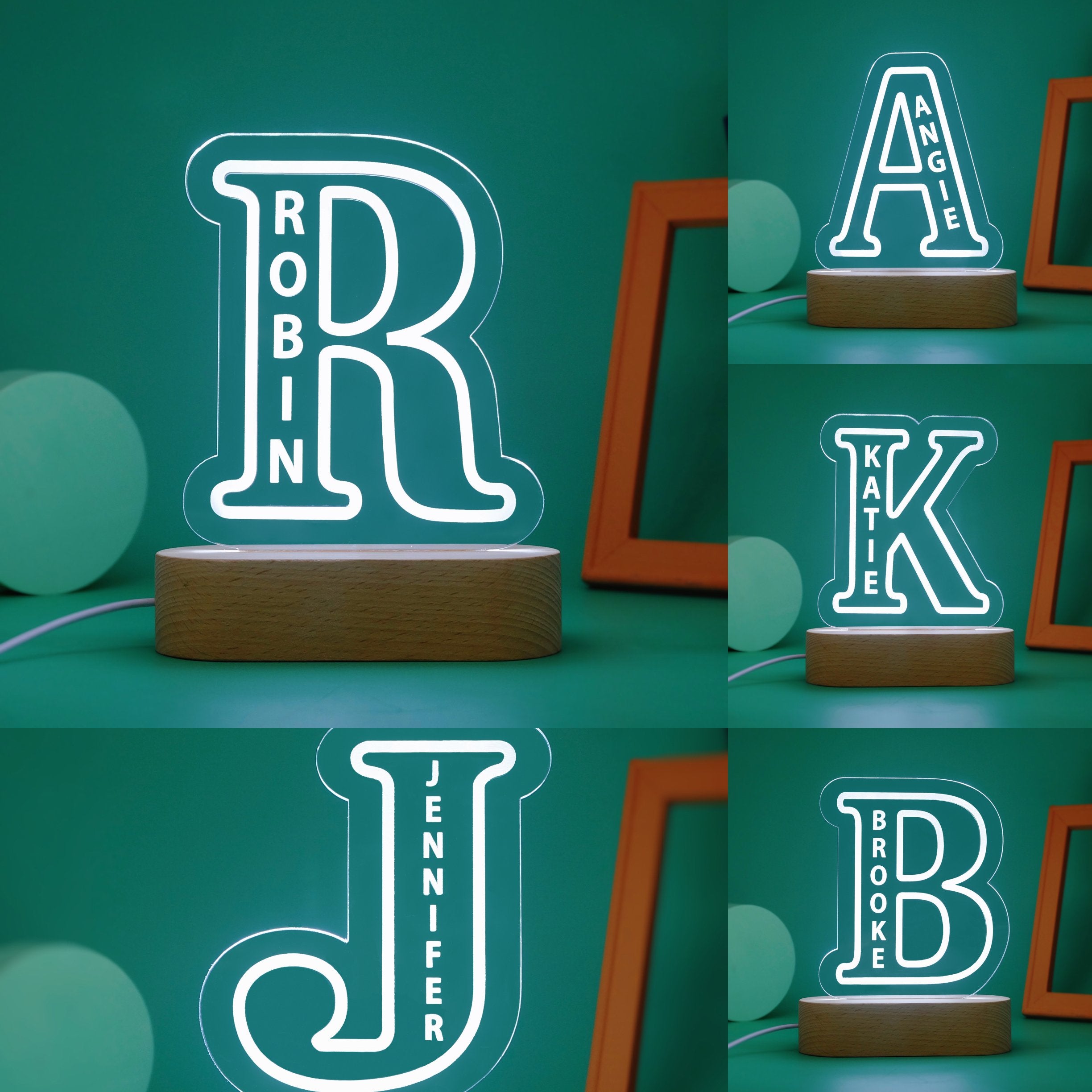 Custom Alphabet Night Lights-A Loves Gift
