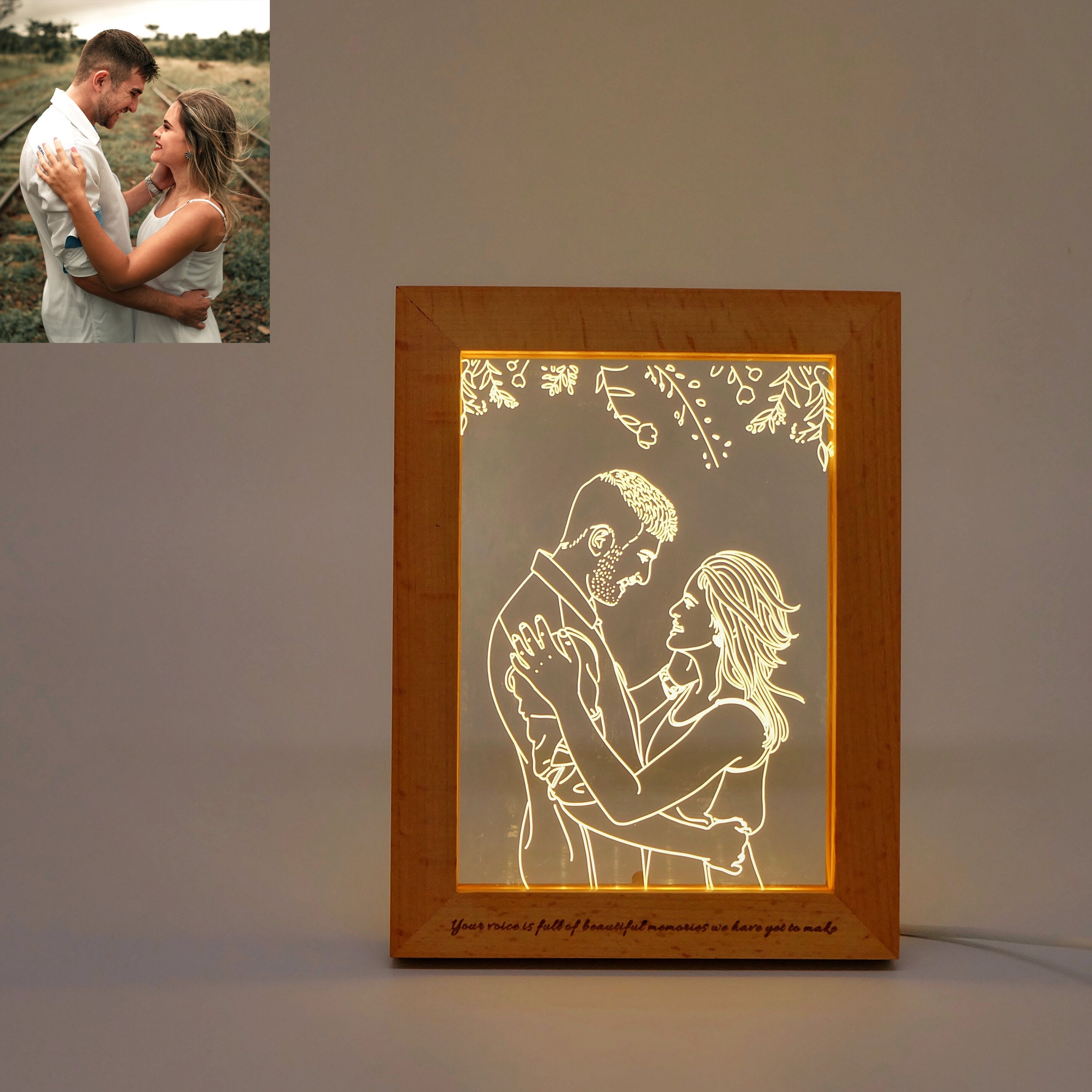 Personalized Custom Photo Frame-A Loves Gift