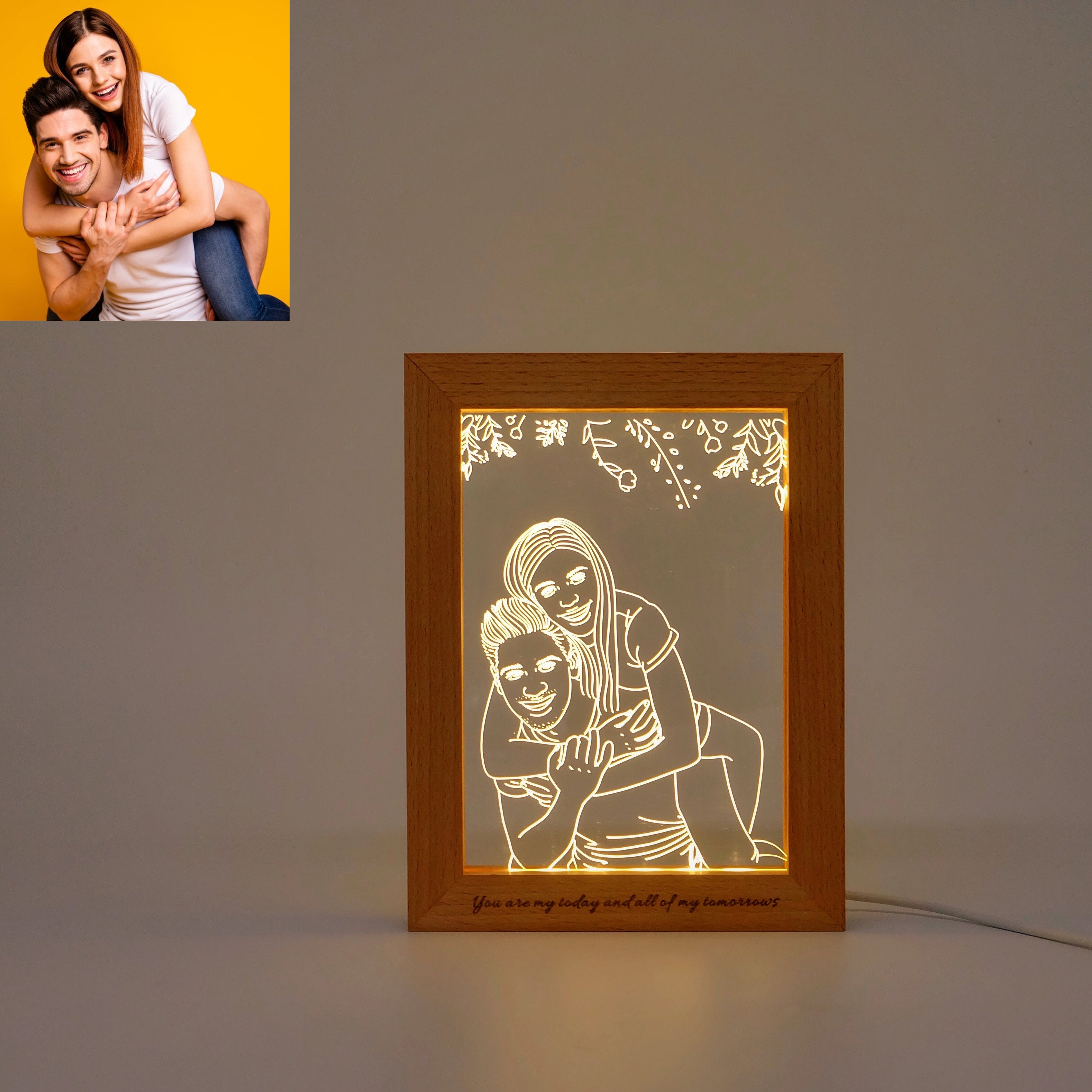 Personalized Custom Photo Frame-A Loves Gift