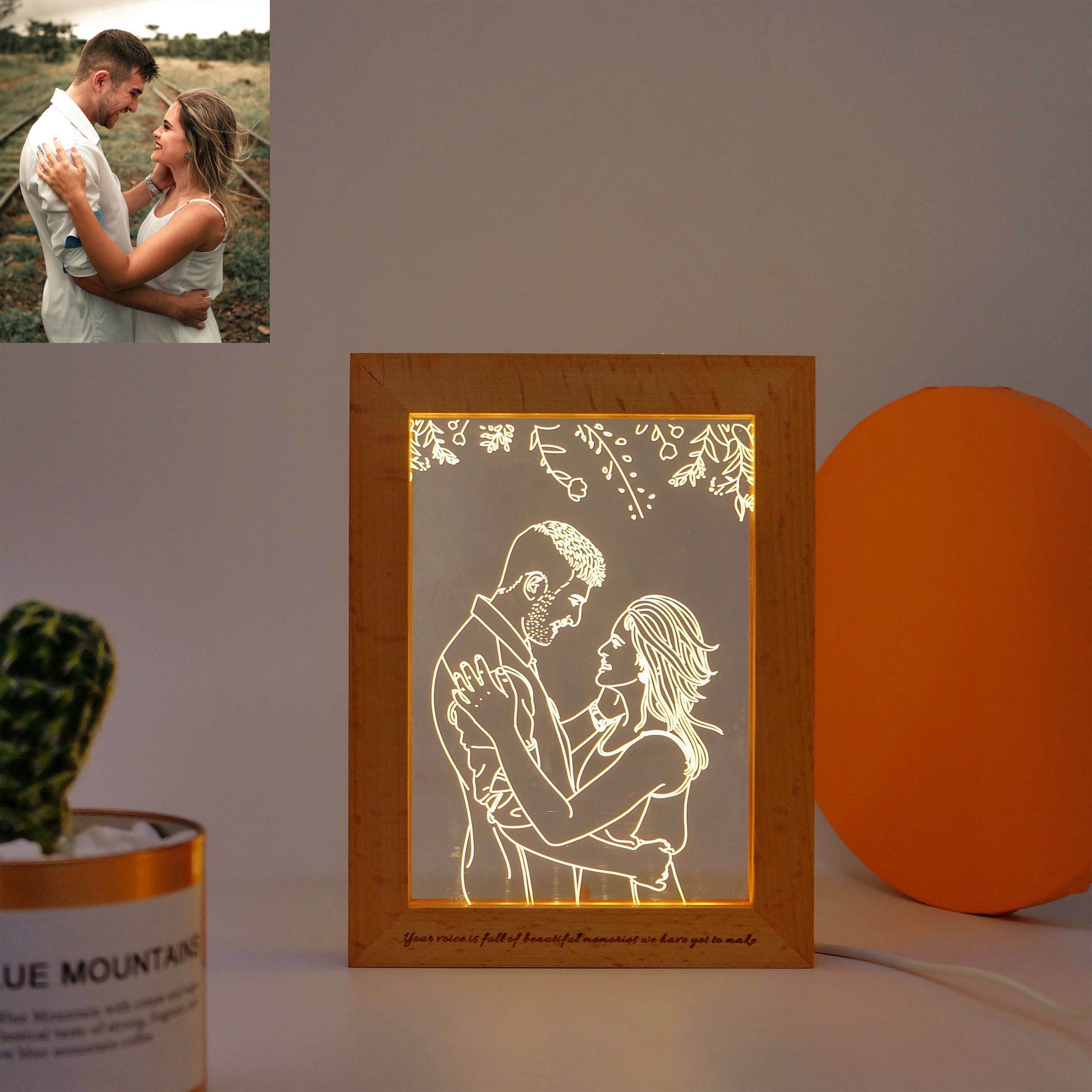 Personalized Custom Photo Frame-A Loves Gift