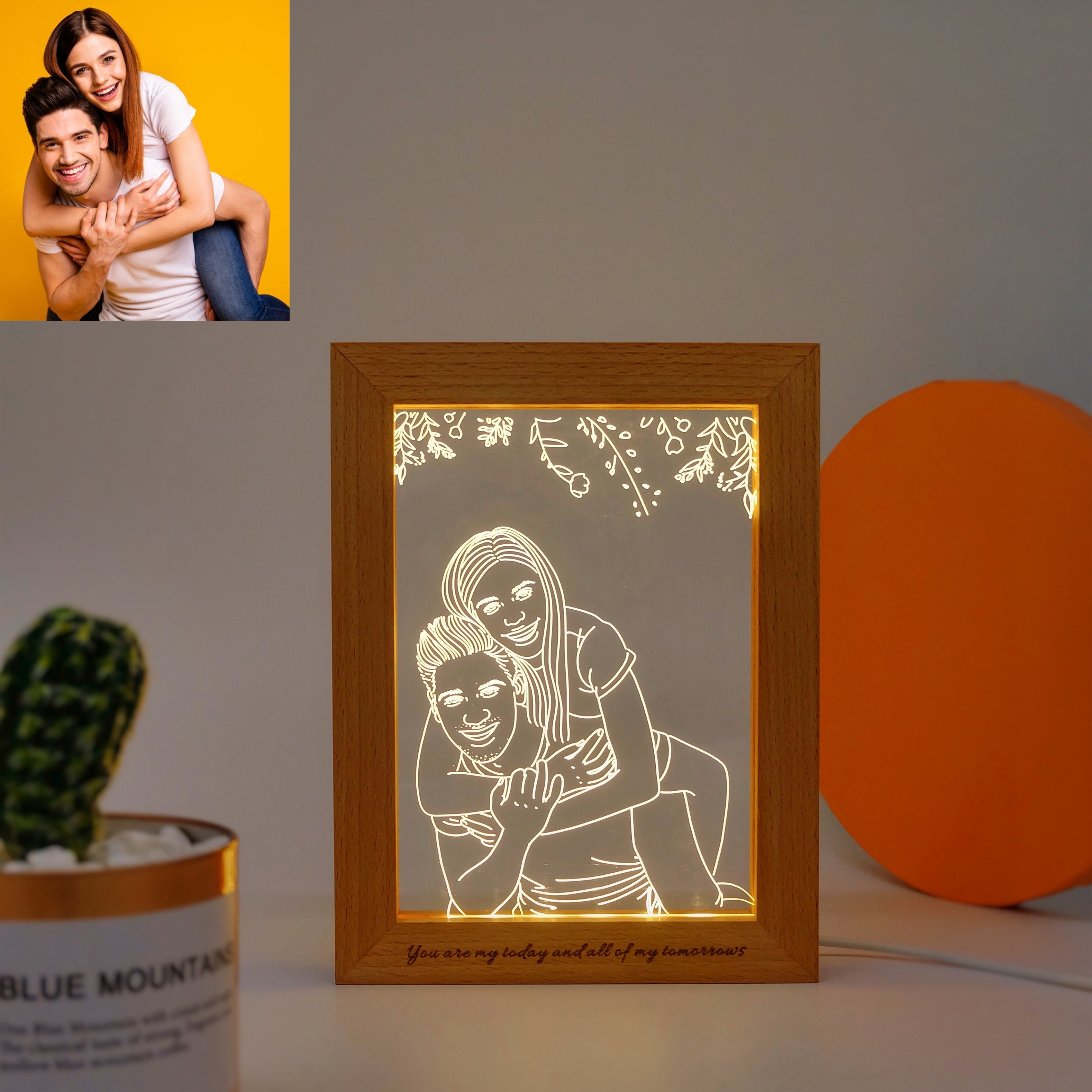 Personalized Custom Photo Frame-A Loves Gift