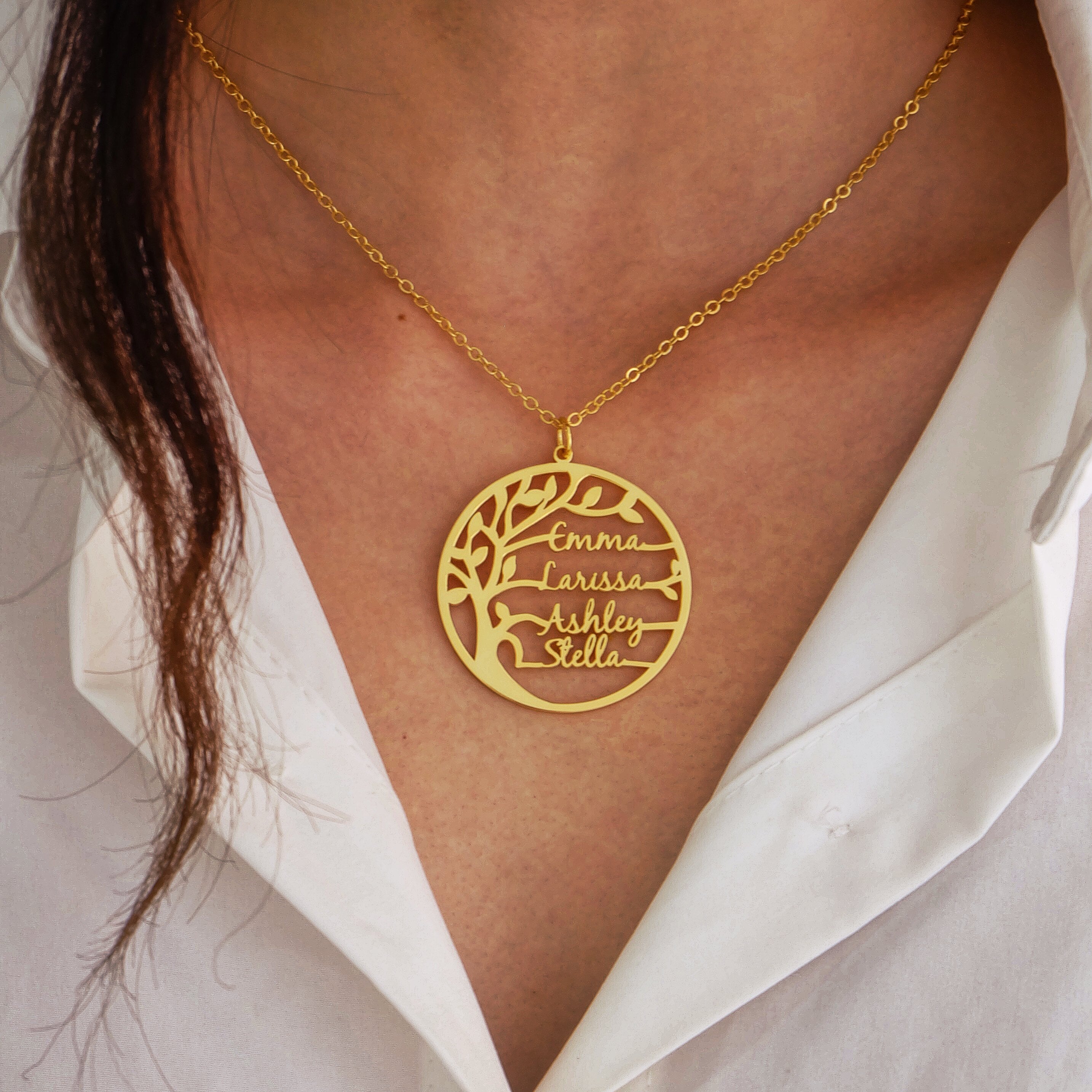 Personalized Tree Of Life Custom Name Necklace-A Loves Gift