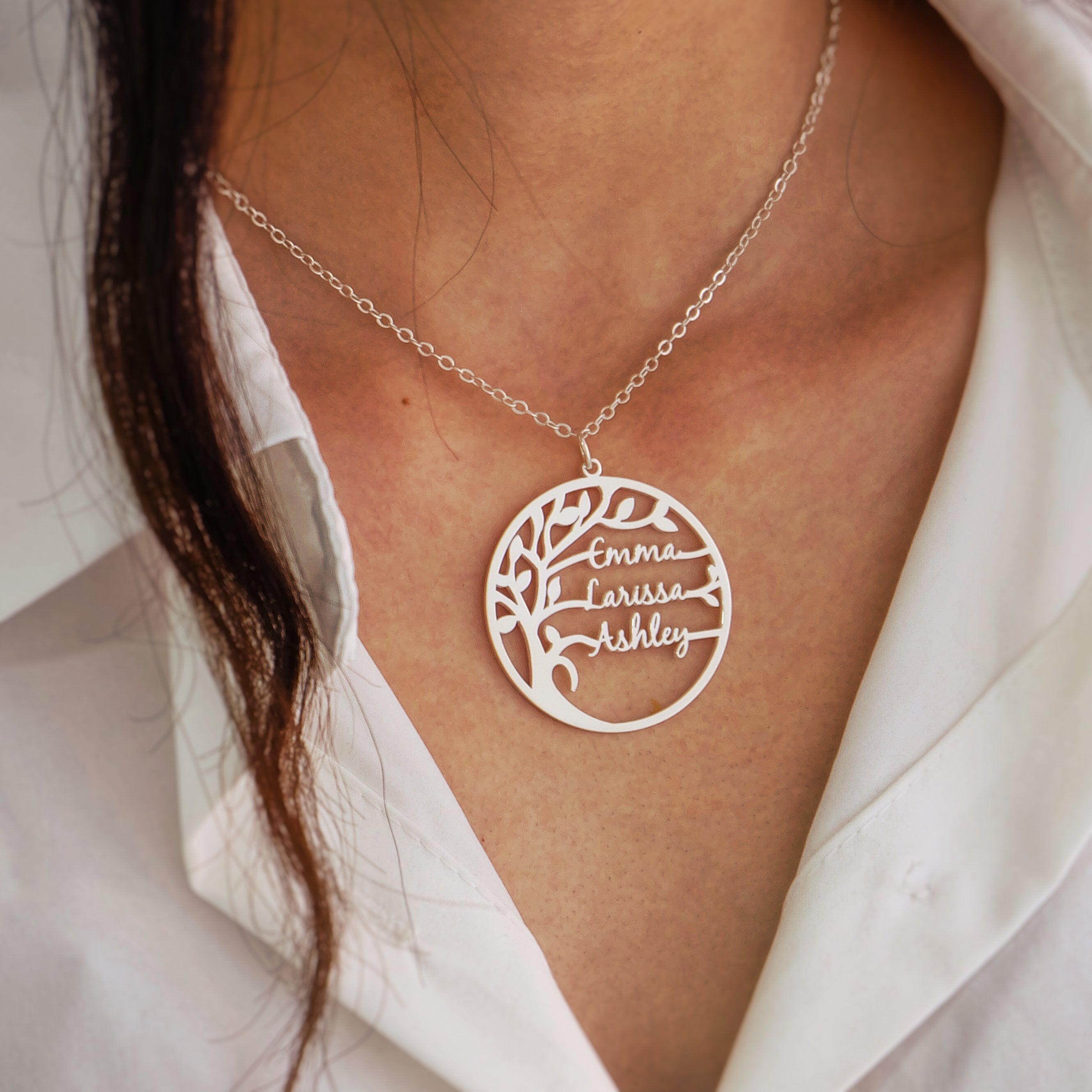 Personalized Tree Of Life Custom Name Necklace-A Loves Gift
