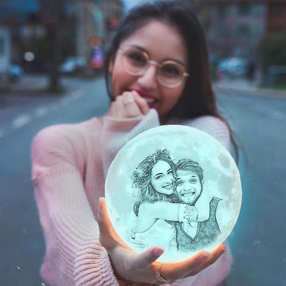 Multicolor Customized Moon Lamp 16 colors-A Loves Gift