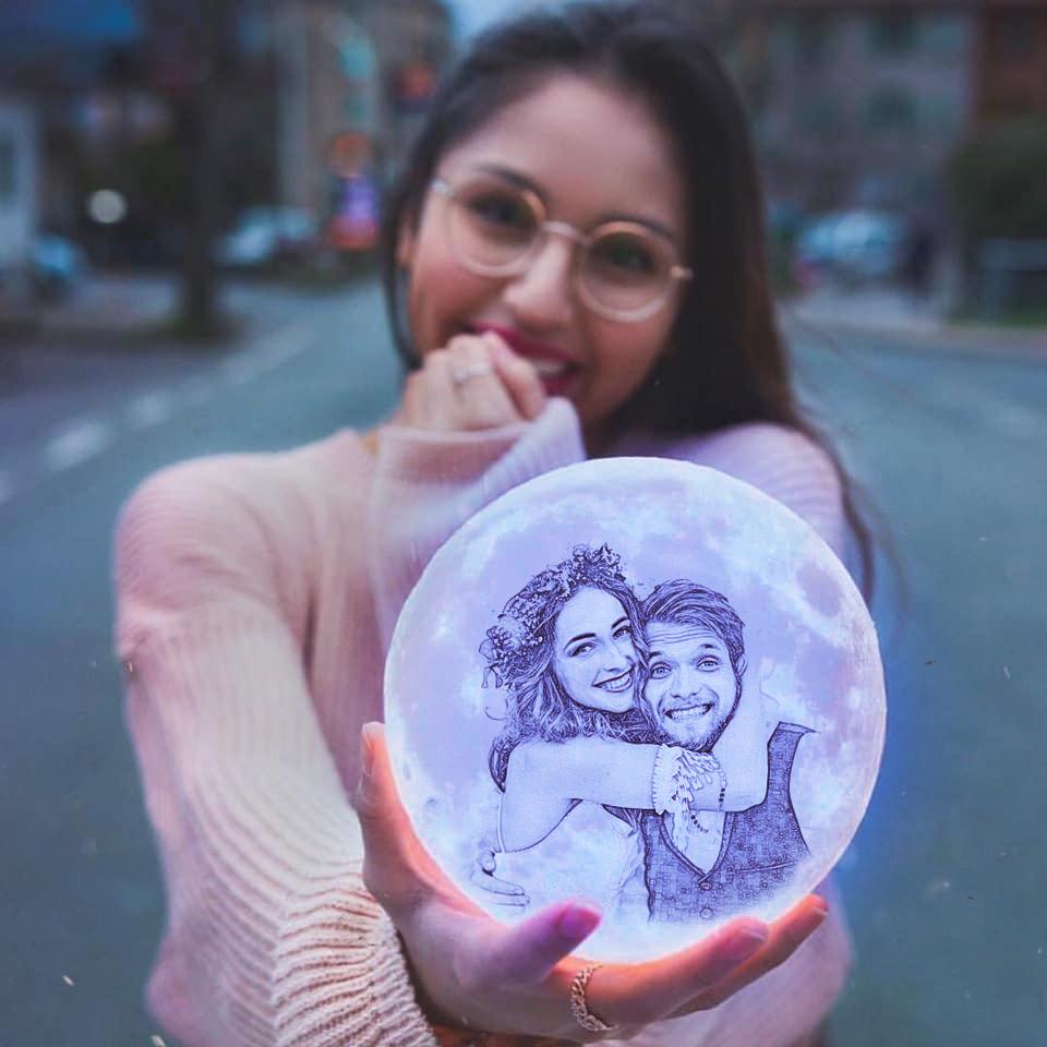 Multicolor Customized Moon Lamp 16 colors-A Loves Gift