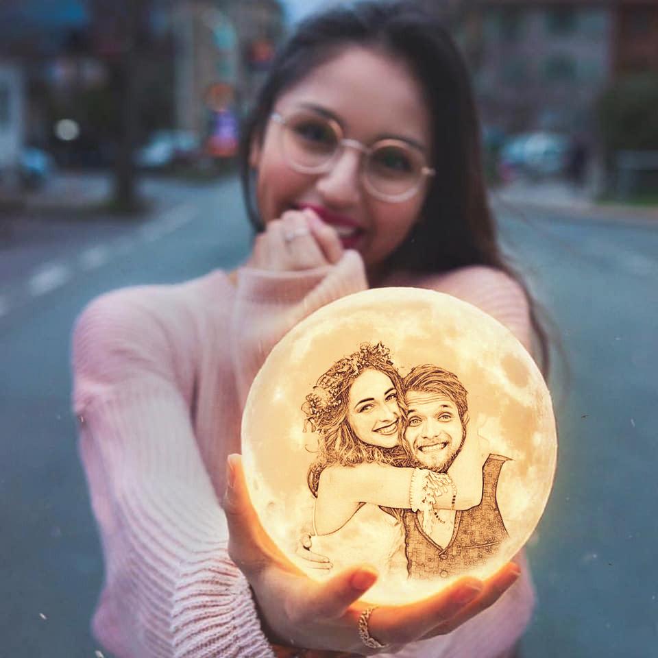 Multicolor Customized Moon Lamp 16 colors-A Loves Gift