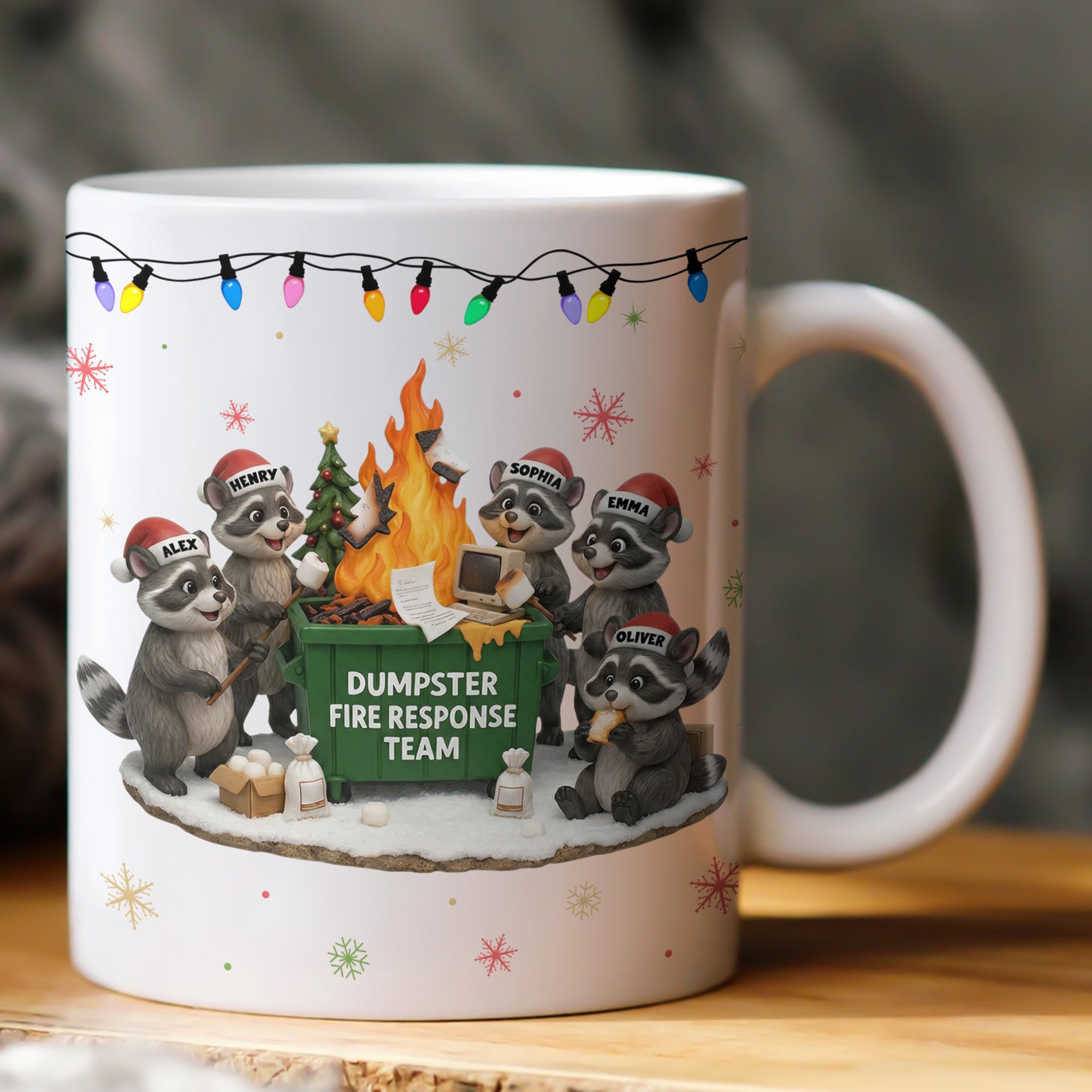 2025 Dumpster On Fire Response Team - Funny Exchange Gift For Coworker Team - Personalized Mug