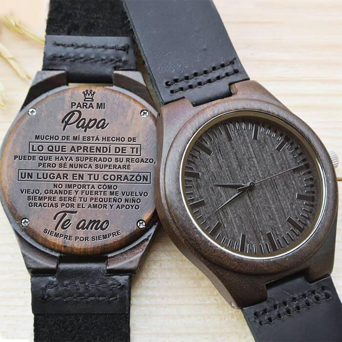 Engraved Wooden Watch For Dad - Great Gifts For Father-A Loves Gift