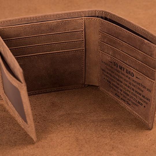 Personalized Leather Wallet For Dad - Perfect Gift For Your Dad-A Loves Gift