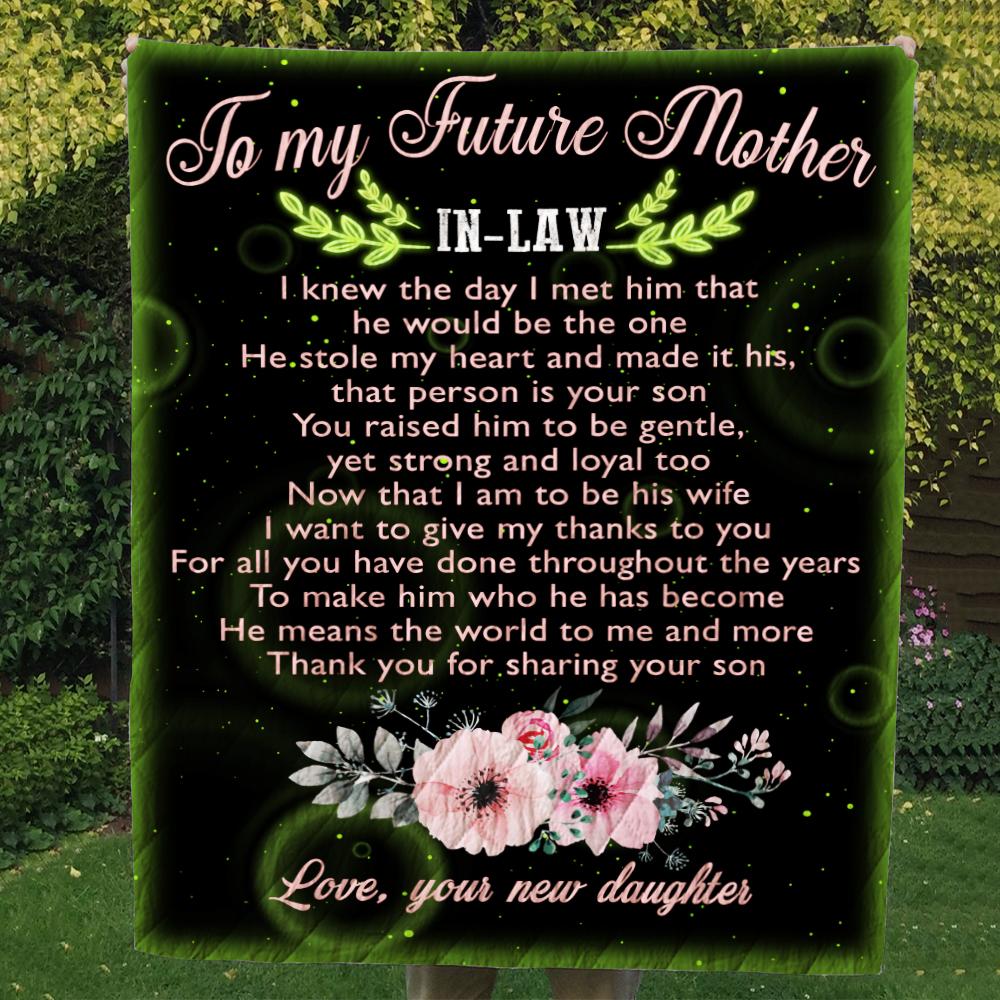 Best gift for future mother in law - blanket - famh-A Loves Gift