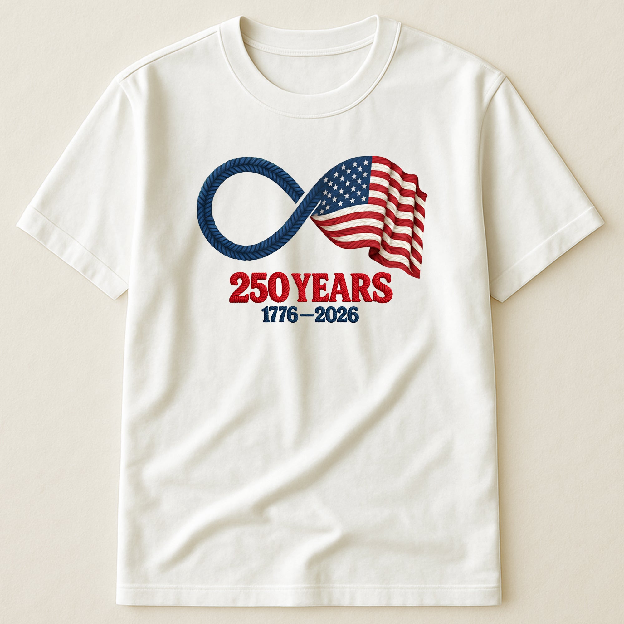 250 Years Faux Yarn Pattern - Shirt
